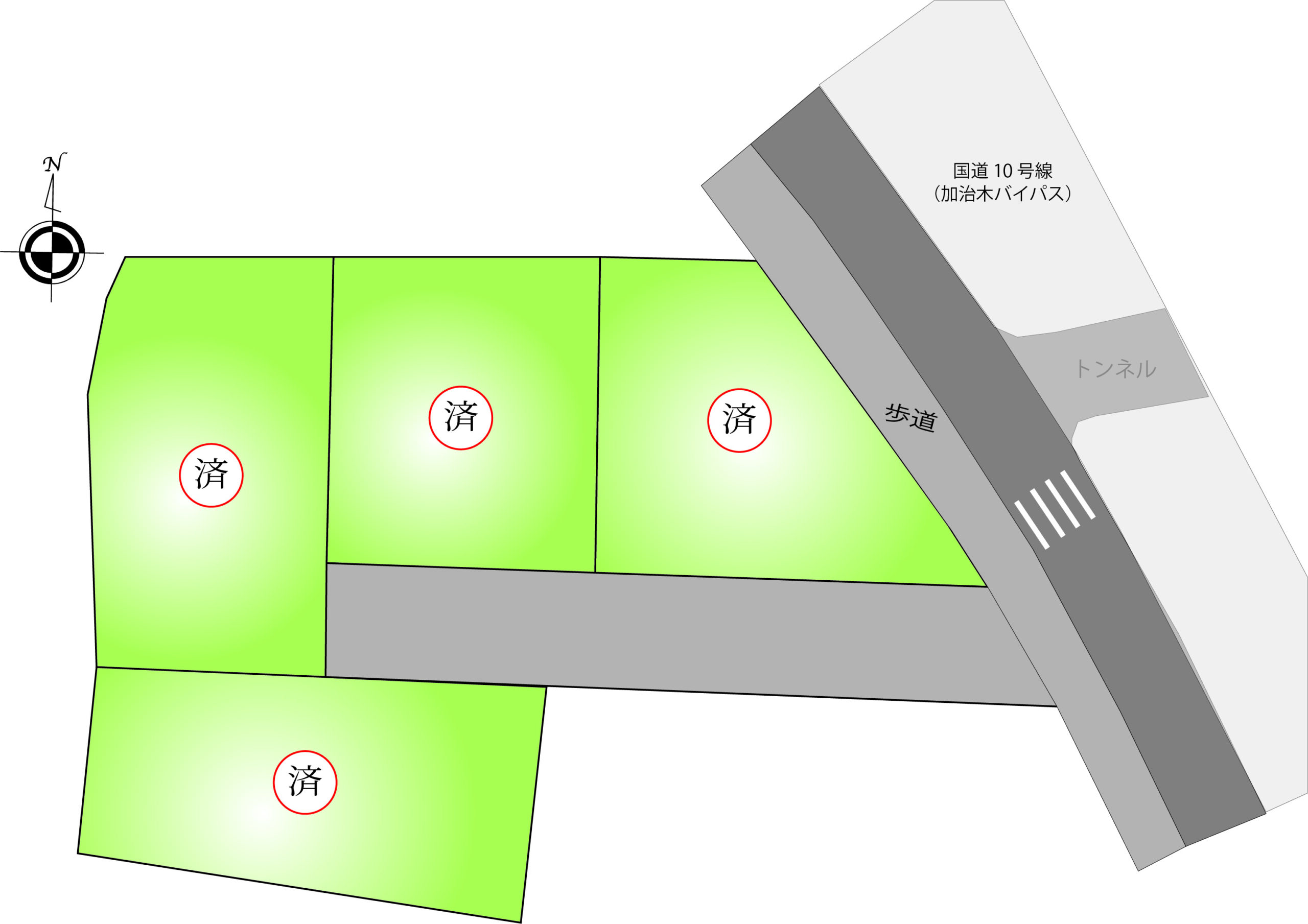 加治木反土ザ王病院横4区画