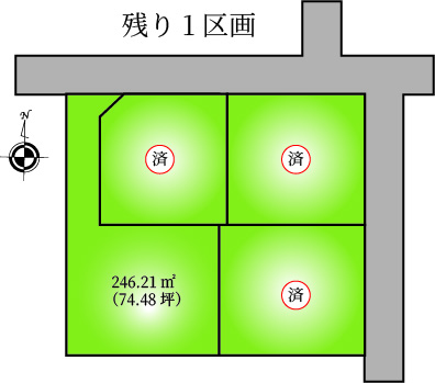 姶良市加治木町朝日町4区画　※残り1区画