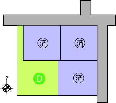姶良市　加治木町朝日町　D 74.48坪